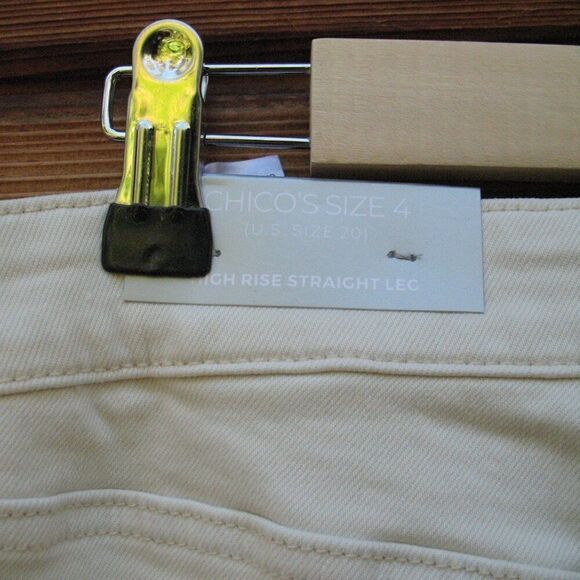 NWT Chicos Women’s Plus Size High Rise Straight Crop Jeans 20 - Picture 9 of 12